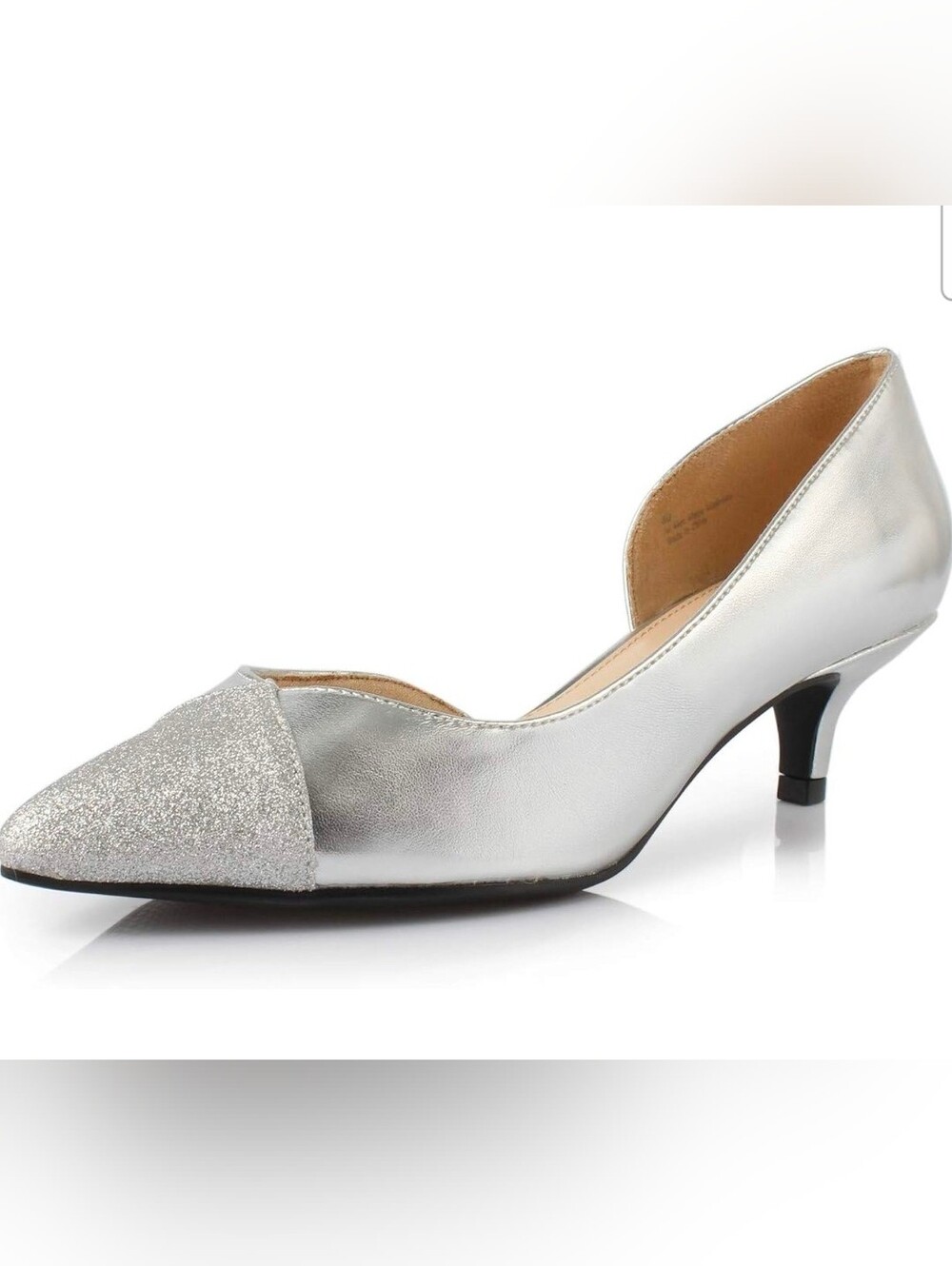 Silver Heels Size 9.5 Sparkle Formal Autumn Wedding Guest Homecoming